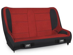 Jeep Wrangler LJ Rear Bench Seat - PRP Seats - Elite Series - Red - `97-`06